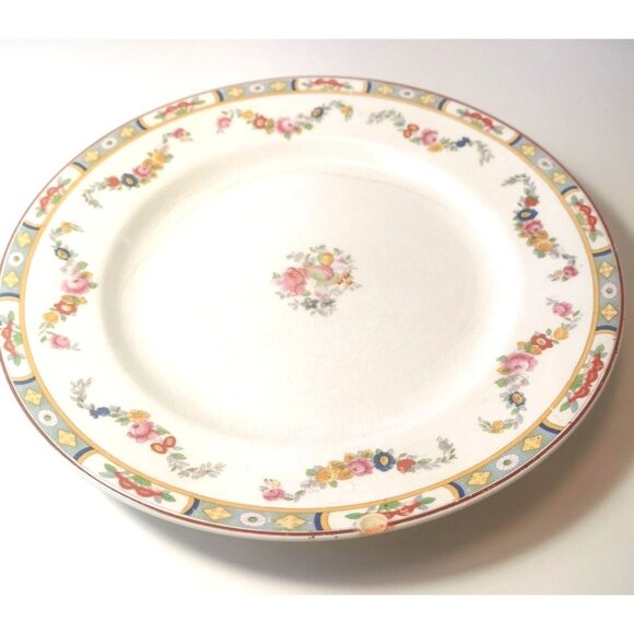 Plate Hand Painted antique early 1900s Johnson Brothers includes antique stand - Picture 3 of 8